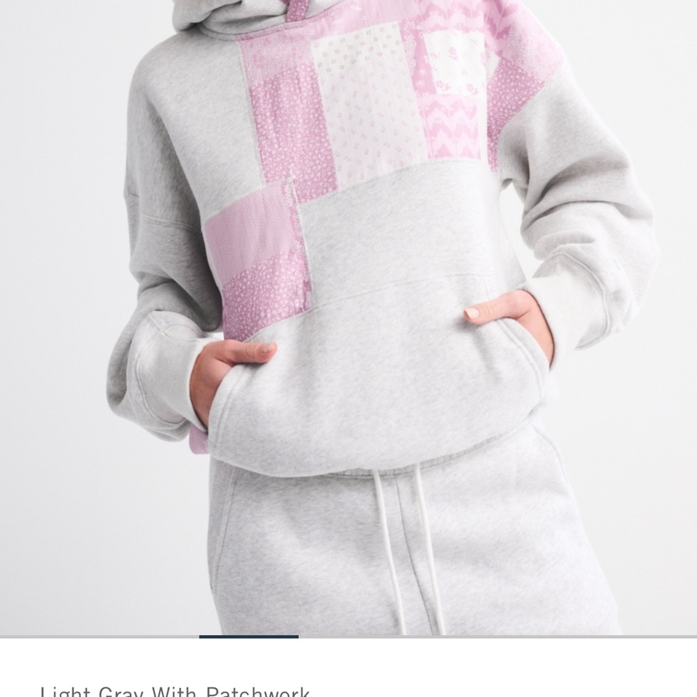 Abercrombie & Fitch Women's Pink Patchwork Sweater